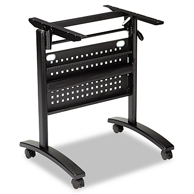 Alera Valencia Flip Training Table Base, Modesty Panel, 28.5w x 19.75d x 28.5h, Black (ALEVA734836BK)