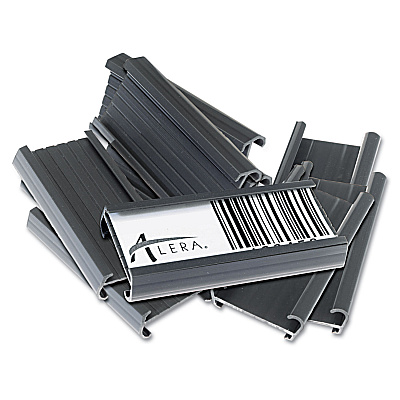 Alera Wire Shelving Shelf Tag, Side Load, 3" Long, Gray, 10/Pack (ALESW59ST)