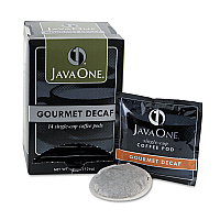 Java One Coffee Pods, Colombian Decaf, Single Cup, Pods, 14/Box (JAV30210)