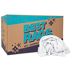 W51w New Washed White French Terry Cleaning Rags 25lb Box (N-W51W-25)
