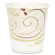 Solo Symphony Design Paper Water Cups, ProPlanet Seal, 5 oz, 100/Bag, 30 Bags/Carton (SCCR53SYMCT)