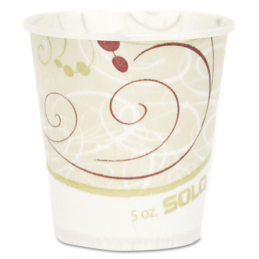 Solo Symphony Design Paper Water Cups, ProPlanet Seal, 5 oz, 100/Bag, 30 Bags/Carton (SCCR53SYMCT)