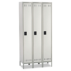 Safco Single-Tier, Three-Column Locker, 36w x 18d x 78h, Two-Tone Gray (SAF5525GR)