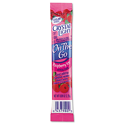 Crystal Light Flavored Drink Mix, Raspberry Ice, 30 .08oz Packets/Box (CRY79800)