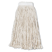 Boardwalk Cut-End Wet Mop Head, Cotton, #16, White, 12/Carton (BWK2016CCT)