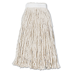 Boardwalk Cut-End Wet Mop Head, Cotton, #16, White, 12/Carton (BWK2016CCT)