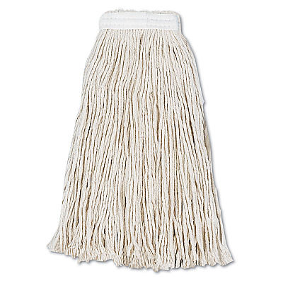 Boardwalk Cut-End Wet Mop Head, Cotton, #16, White, 12/Carton (BWK2016CCT)