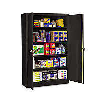 Tennsco Assembled Jumbo Steel Storage Cabinet, 48w x 24d x 78h, Black (TNNJ2478SUBK)