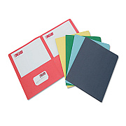 AbilityOne 7510013162302, SKILCRAFT Double Pocket Portfolio, 0.38" Capacity, 11 x 8.5, Assorted, 25/Box