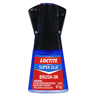 Loctite Super Glue Brush On, 0.17 oz, Dries Clear (LOC1365734)