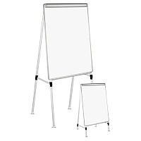 Universal Dry Erase Board with A-Frame Easel, 29 x 41, White Surface, Silver Frame (UNV43033)