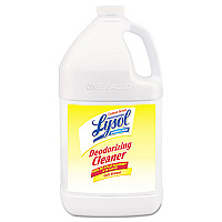 Lysol Disinfectant Deodorizing Cleaner Concentrate, 1 gal Bottle, Lemon  Scent (RAC76334)