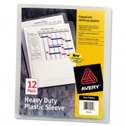 Avery Heavy-Duty Plastic Sleeves, Letter Size, Clear, 12/Pack (72611)