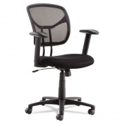 OIF Swivel/Tilt Mesh Task Chair with Adjustable Arms, Supports Up to 250 lb, 17.72" to 22.24" Seat Height, Black (MT4818)