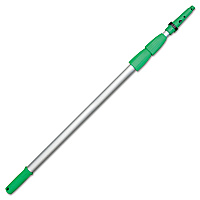 Unger Opti-Loc Extension Pole, 20 ft, Three Sections, Green/Silver (UNGED600)