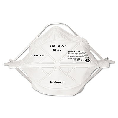 3M VFlex Particulate Respirator N95, Small, 50/Box (MMM9105S)