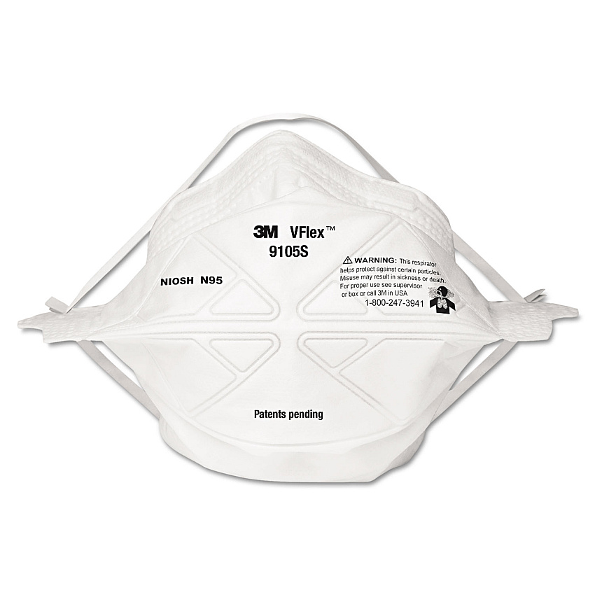 3M VFlex Particulate Respirator N95, Small, 50/Box (MMM9105S)