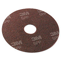 Scotch-Brite Surface Preparation Pad, 20" Diameter, Maroon, 10/Carton (MMMSPP20)