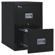 Patriot by FireKing Insulated Fire File, 1-Hour Fire Protection, 2 Legal/Letter File Drawers, Black, 17.75" x 25" x 27.75" (2P1825CBL)
