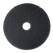 3M Low-Speed Stripper Floor Pad 7200, 13" Diameter, Black, 5/Carton (MMM08375)