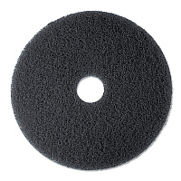 3M Low-Speed Stripper Floor Pad 7200, 13" Diameter, Black, 5/Carton (MMM08375)