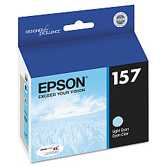 Epson T157520 (157) UltraChrome K3 Ink, Light Cyan