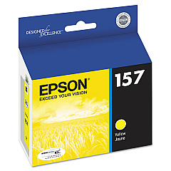 Epson T157420 (157) UltraChrome K3 Ink, Yellow