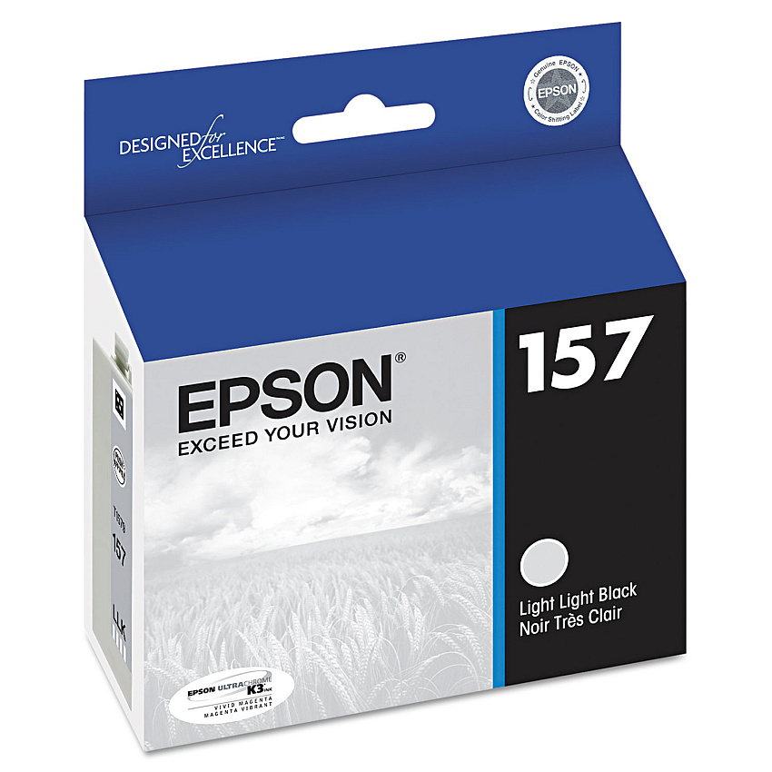 Epson T157920 (157) UltraChrome K3 Ink, Light Light Black