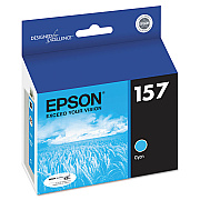 Epson T157220 (157) UltraChrome K3 Ink, Cyan