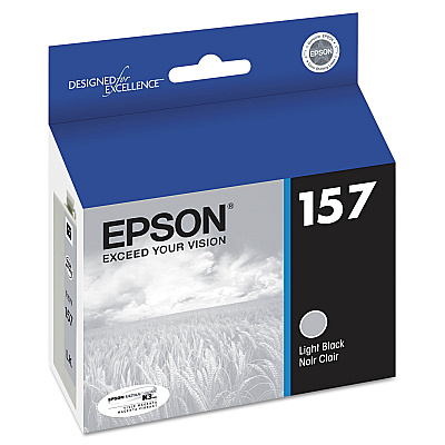 Epson T157720 (157) UltraChrome K3 Ink, Light Black