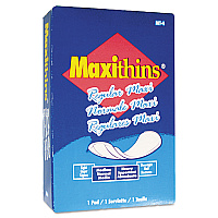 HOSPECO Maxithins Vended Sanitary Napkins #4, Maxi, 100 Individually Boxed Napkins/Carton (HOSMT4FS)