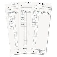 Time Clock Cards for Pyramid Technologies 4000, One Side, 3.5 x 8.5, 100/Pack (PTI4410010)