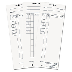 Time Clock Cards for Pyramid Technologies 4000, One Side, 3.5 x 8.5, 100/Pack (PTI4410010)