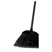 Rubbermaid Commercial Angled Lobby Broom, Poly Bristles, 35" Handle, Black (RCP637400BLA)