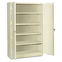 Tennsco Assembled Jumbo Steel Storage Cabinet, 48w x 24d x 78h, Putty (TNNJ2478SUPY)