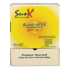 SunX SPF30 Sunscreen, Single Dose Pouch, 100/Box (PFYCT91664)