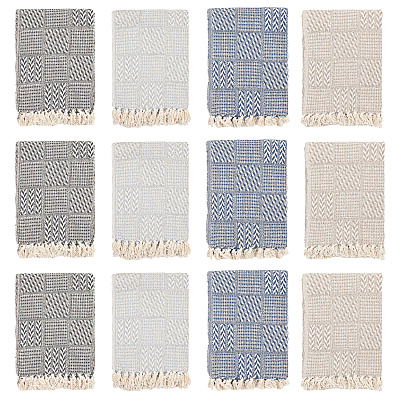 Common Ground Throw 50x70 Block Pattern, Case Of 12 (THROW-BLK-50X70-CS)