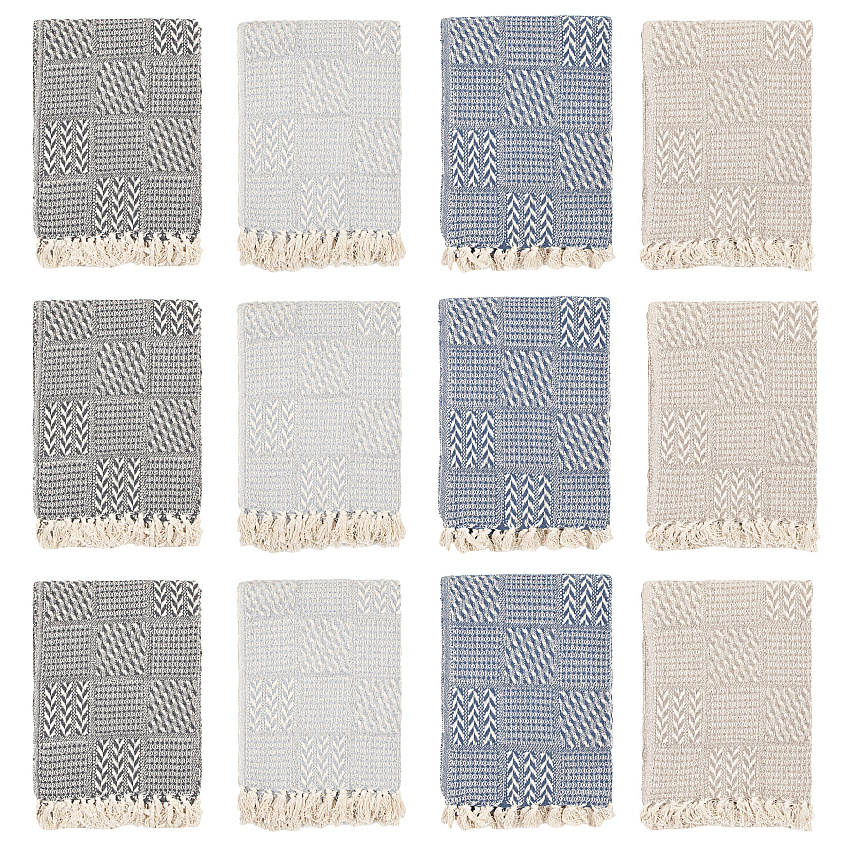 Common Ground Throw 50x70 Block Pattern, Case Of 12 (THROW-BLK-50X70-CS)