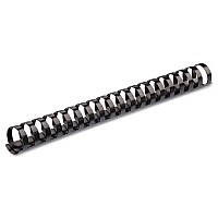 Fellowes Plastic Comb Bindings, 3/4" Diameter, 150 Sheet Capacity, Black, 25/Pack (52509)