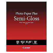 Canon Photo Paper Plus Semi-Gloss, 10.2 mil, 8 x 10, Semi-Gloss White, 50/Pack (CNM1686B062)