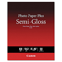 Canon Photo Paper Plus Semi-Gloss, 10.2 mil, 8 x 10, Semi-Gloss White, 50/Pack (CNM1686B062)