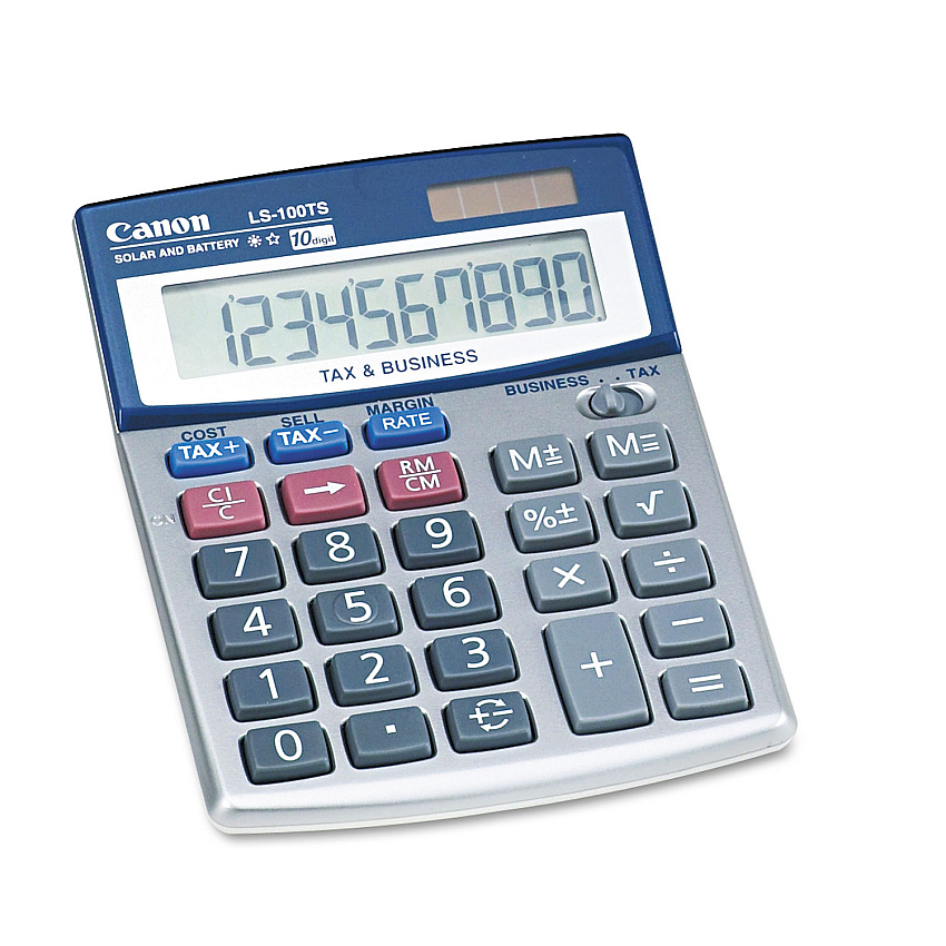 Canon LS-100TS Portable Business Calculator, 10-Digit LCD (CNM5936A028AA)