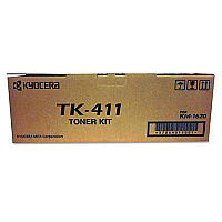 Kyocera TK411 Toner, 15,000 Page-Yield, Black