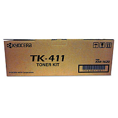 Kyocera TK411 Toner, 15,000 Page-Yield, Black