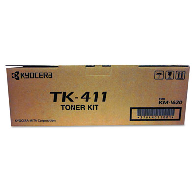 Kyocera TK411 Toner, 15,000 Page-Yield, Black