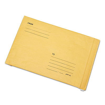 AbilityOne 8105002811436, SKILCRAFT Sealed Air Jiffy Mailer, #5, Paper Padding, Self-Adhesive Closure, 10.5 x 16, Golden Kraft, 100/Box