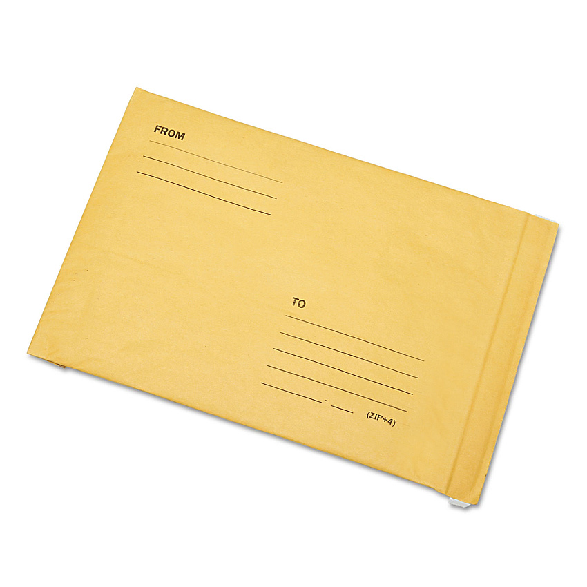 AbilityOne 8105002811436, SKILCRAFT Sealed Air Jiffy Mailer, #5, Paper Padding, Self-Adhesive Closure, 10.5 x 16, Golden Kraft, 100/Box