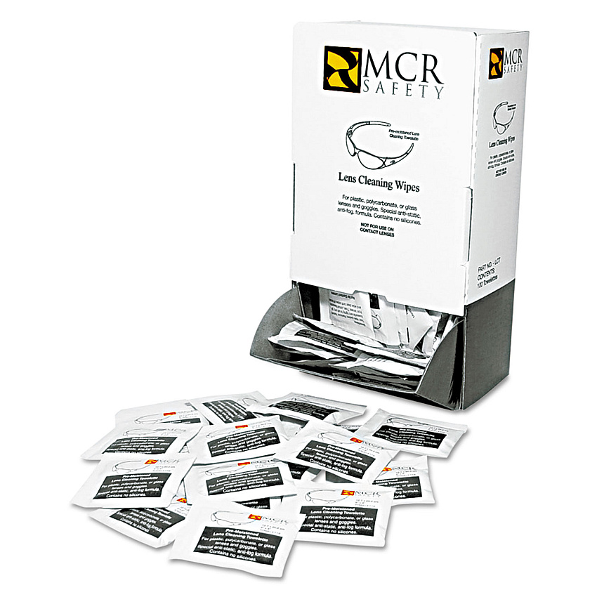MCR Safety Lens Cleaning Towelettes, 100/Box (CRWLCT)