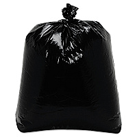 Trinity Plastics Low-Density Can Liners, 16 gal, 0.7 mil, 24" x 32", Black, Flat Pack, 500/Carton (TRNML2432)