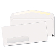 Quality Park Address-Window Envelope, Lower Left, #10, Commercial Flap, Gummed Closure, 4.13 x 9.5, White, 500/Box (QUA21316)